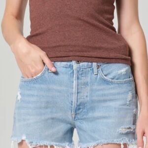 AGOLDE Parker denim shorts
